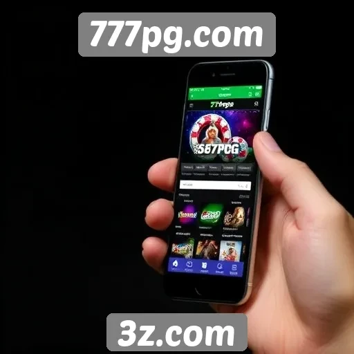 Desempenho mobile do site 777pg.com em destaque